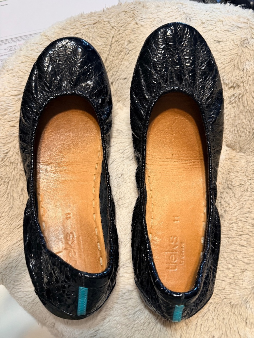 Tieks: Obsidian Black flats size 11